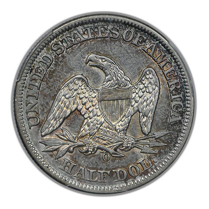 1859-O Liberty Seated Half Dollar 50C PCGS AU50