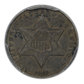1862 Three Cent Silver Piece 3CS PCGS XF45