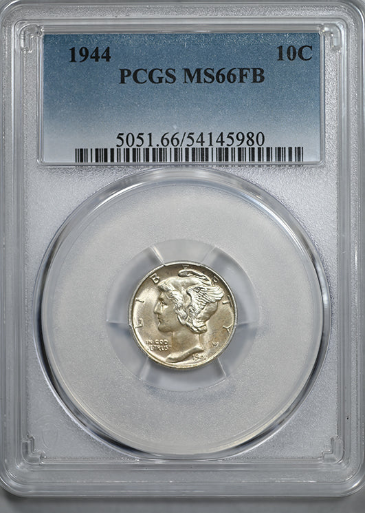 1944 Mercury Dime 10C PCGS MS66FB - Full Bands