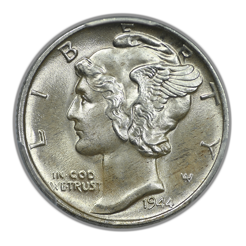 1944 Mercury Dime 10C PCGS MS66FB - Full Bands