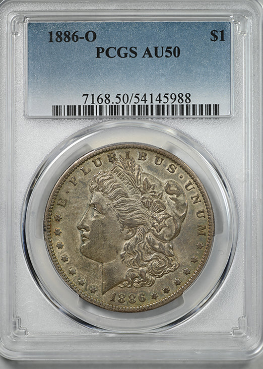 1886-O Morgan Dollar $1 PCGS AU50