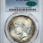1923 Peace Dollar $1 PCGS MS63 CAC - TONED!