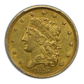 1836 Classic Head Gold Half Eagle $5 PCGS Genuine AU Detail