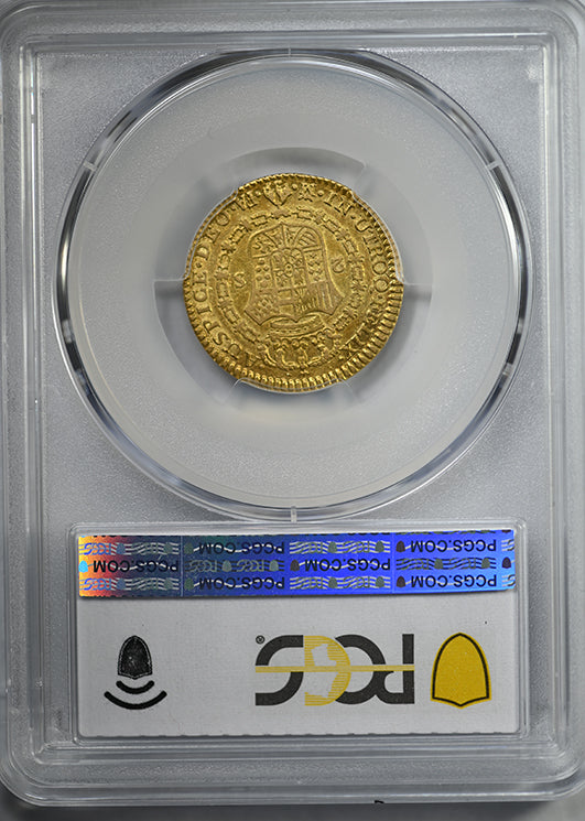 1804-M FA Spain Gold 2 Escudos PCGS XF40 Calico-1310