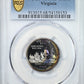 2000-S Proof Virginia Washington Quarter 25C PCGS PR68DCAM Deep Cameo - TONED!