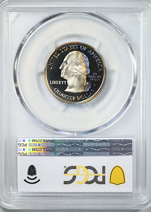 2000-S Proof Virginia Washington Quarter 25C PCGS PR68DCAM Deep Cameo - TONED!