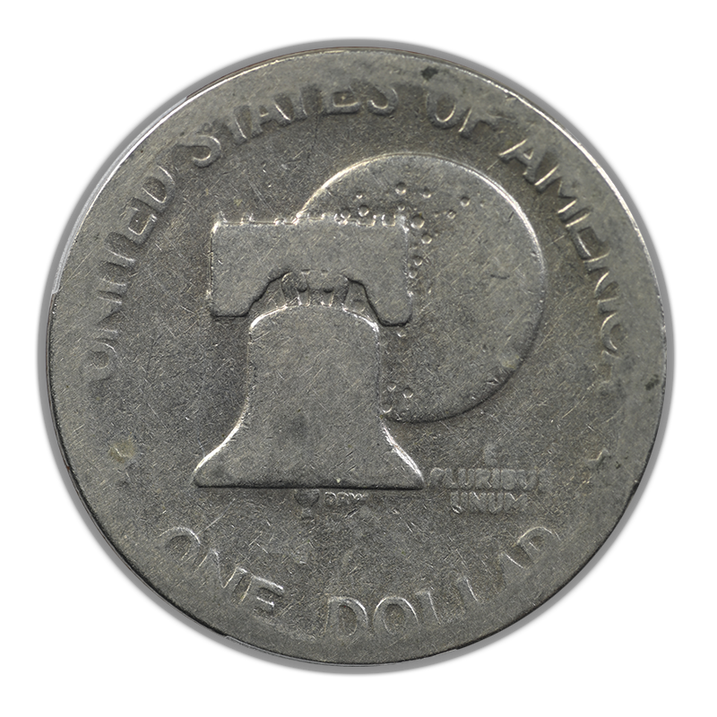 1976-D Type 2 Clad Eisenhower Ike Dollar $1 PCGS FR02 - Lowball