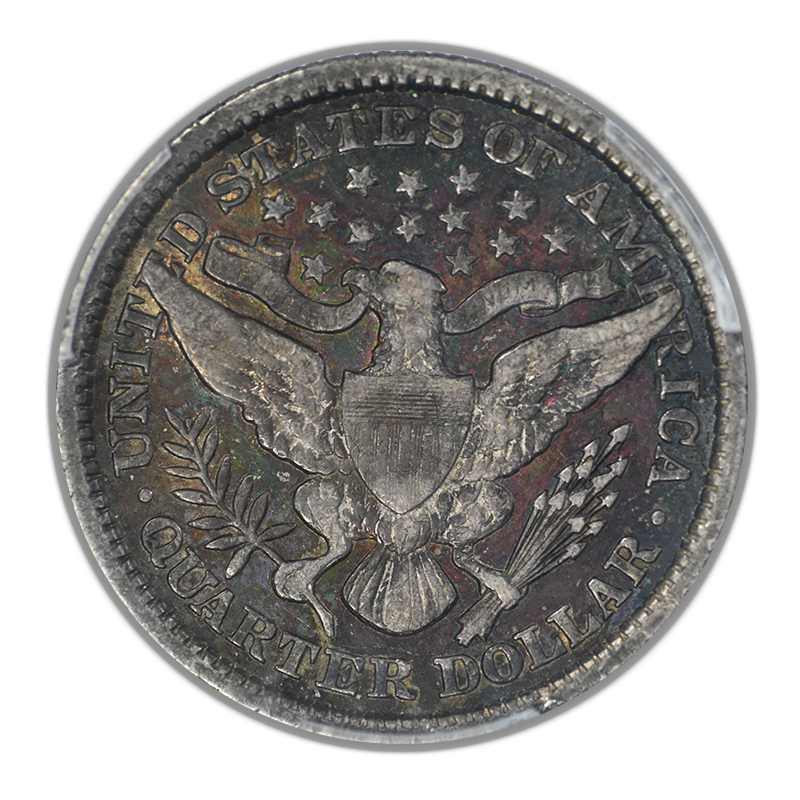 1897 Barber Quarter 25C PCGS XF40 - TONED!
