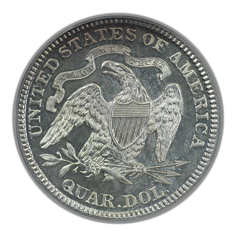 1888 Proof Liberty Seated Quarter 25C PCGS PR61