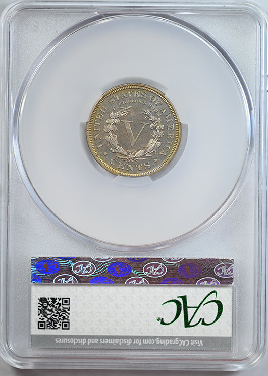 1912 Proof Liberty V-Nickel 5C CAC PR63+ - TONED!