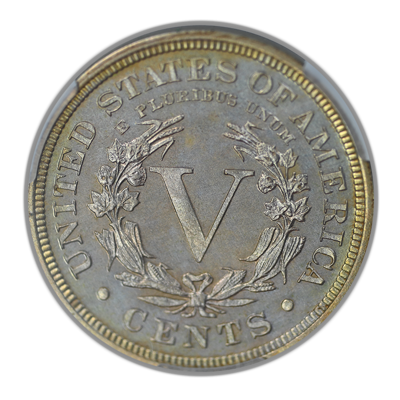 1912 Proof Liberty V-Nickel 5C CAC PR63+ - TONED!
