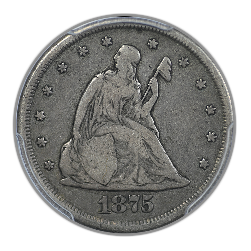 1875-CC Twenty Cent Piece 20C PCGS VF20