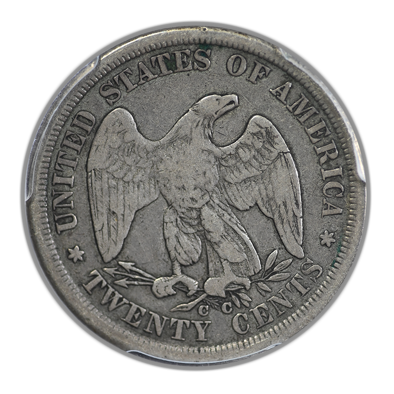 1875-CC Twenty Cent Piece 20C PCGS VF20