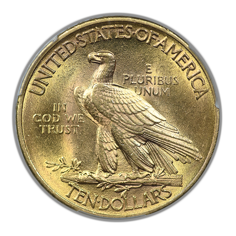1911 Indian Head Gold Eagle $10 PCGS AU58+ CAC