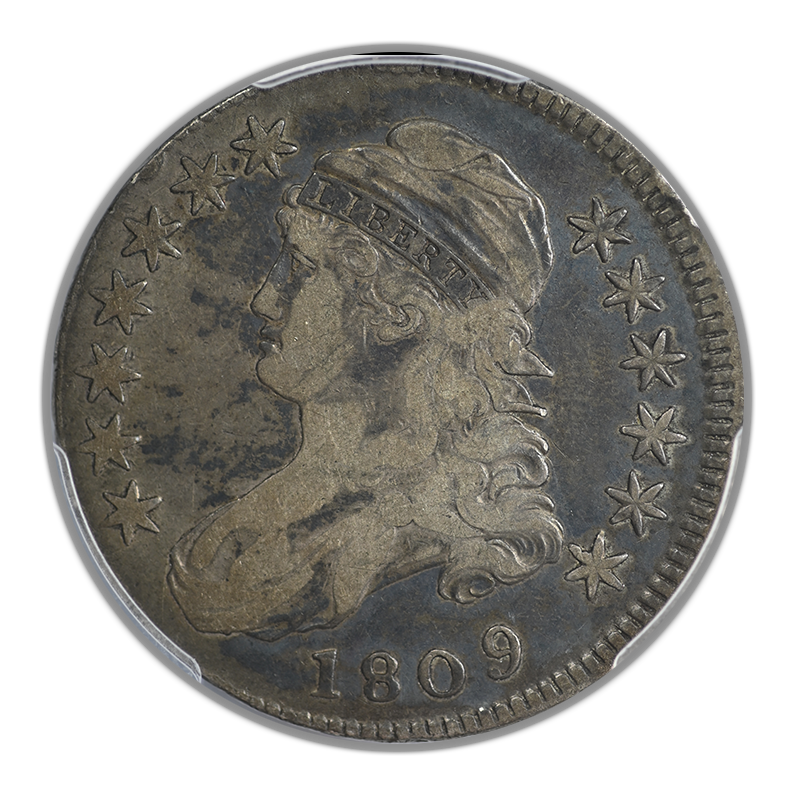1809 Capped Bust Half Dollar 50C PCGS F15
