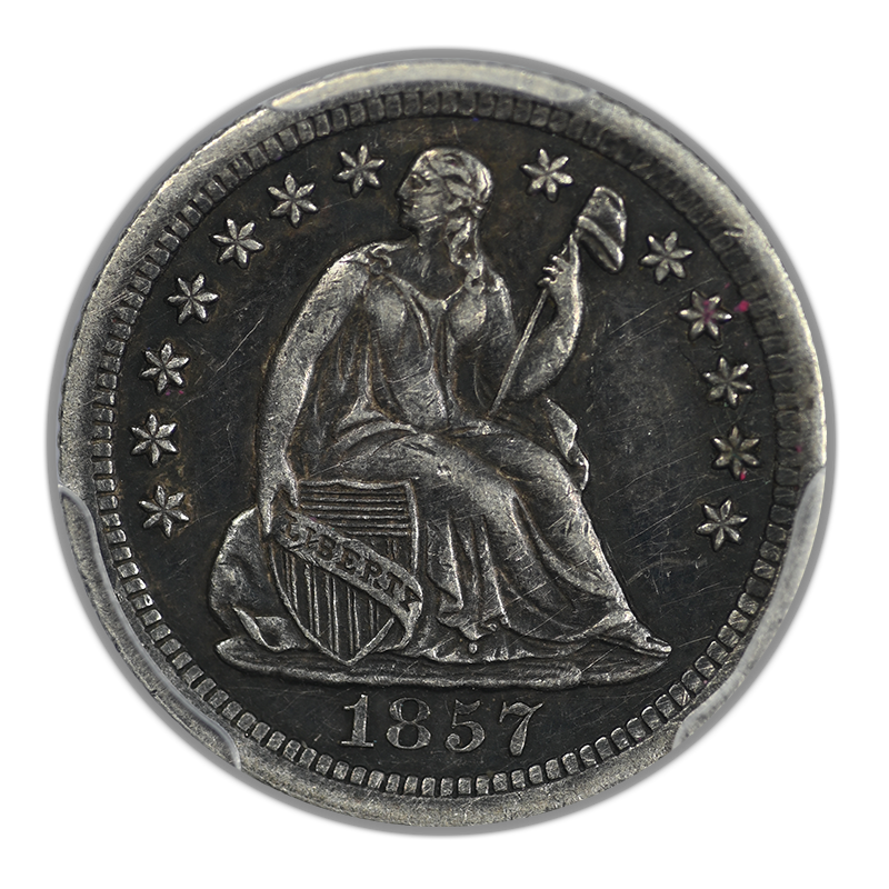1857-O Liberty Seated Half Dime H10C PCGS XF45