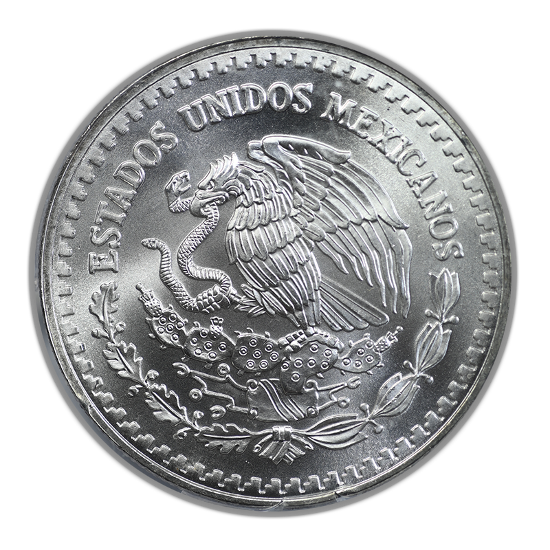 1994-Mo Mexico Silver Libertad 1 Onza PCGS MS67