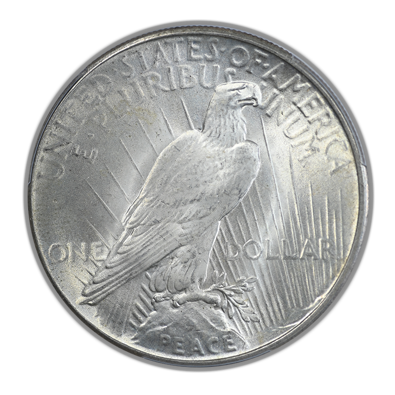1925 Peace Dollar $1 PCGS MS66+