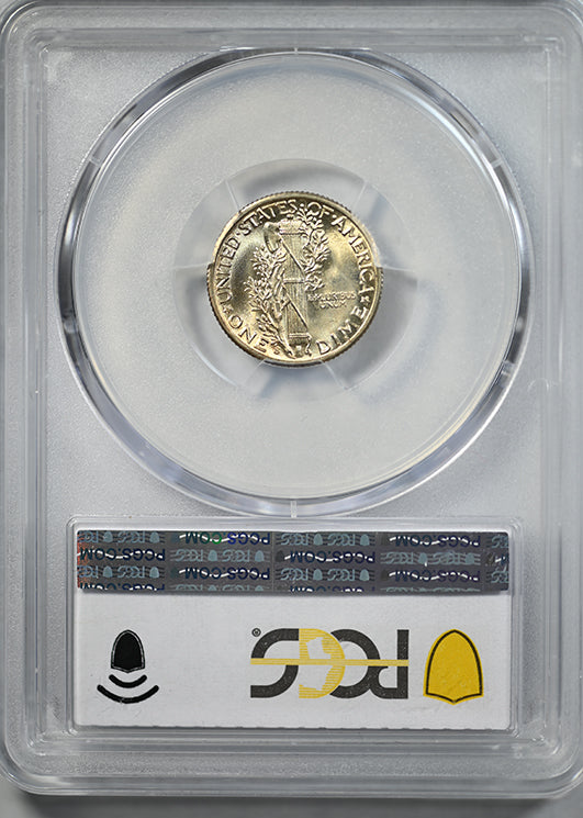 1938-S Mercury Dime 10C PCGS MS65FB - Full Bands