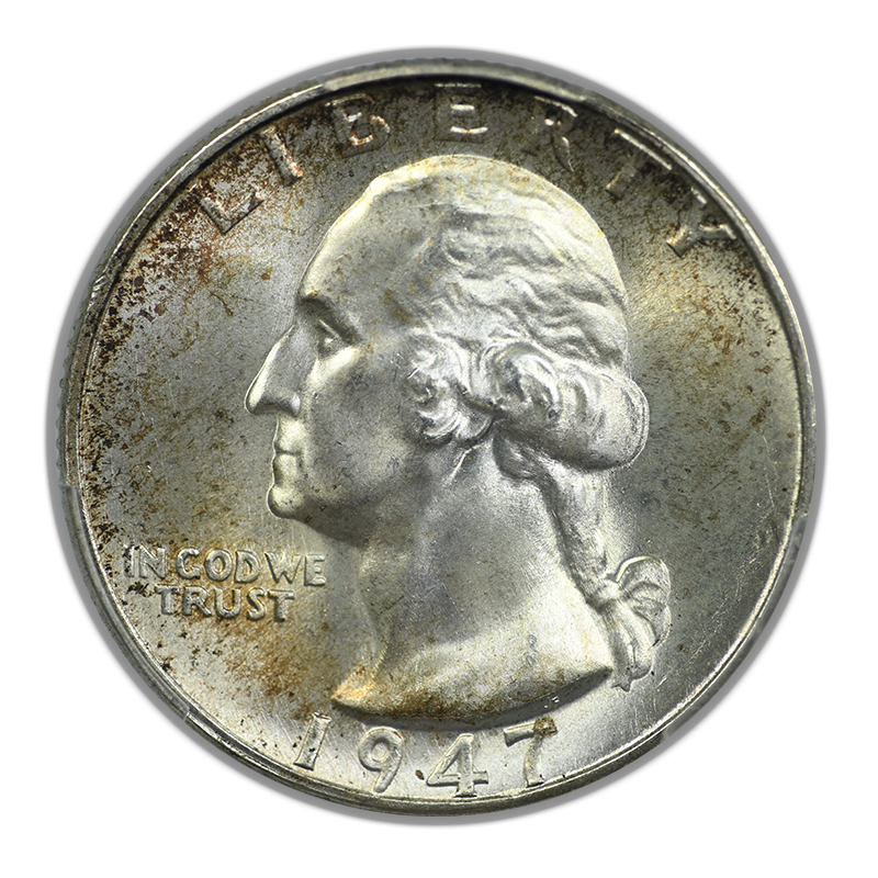 1947-S Washington Quarter 25C PCGS MS67