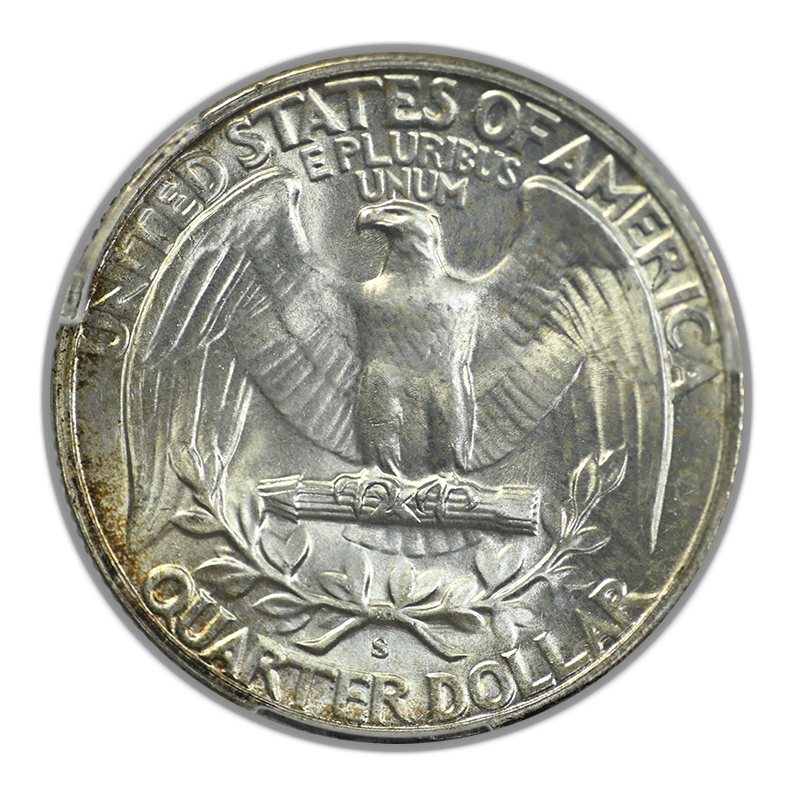 1947-S Washington Quarter 25C PCGS MS67