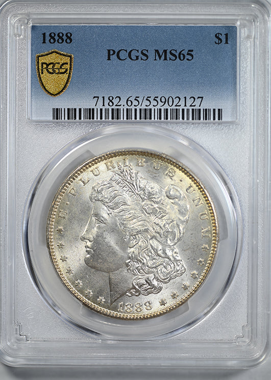 1888 Morgan Dollar $1 PCGS MS65