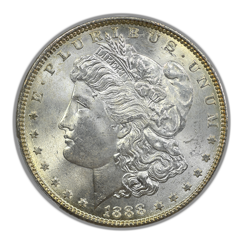 1888 Morgan Dollar $1 PCGS MS65
