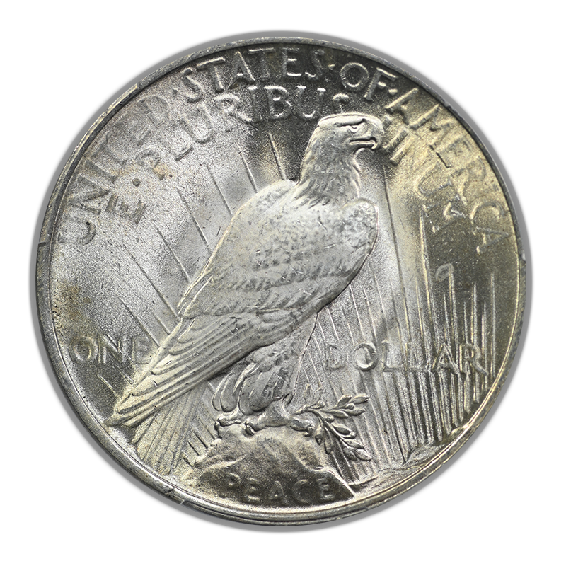 1922 Peace Dollar $1 PCGS MS65