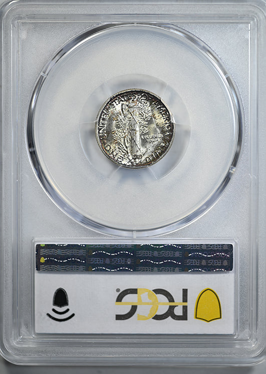 1945 Mercury Dime 10C PCGS MS67+ CAC - TONED!