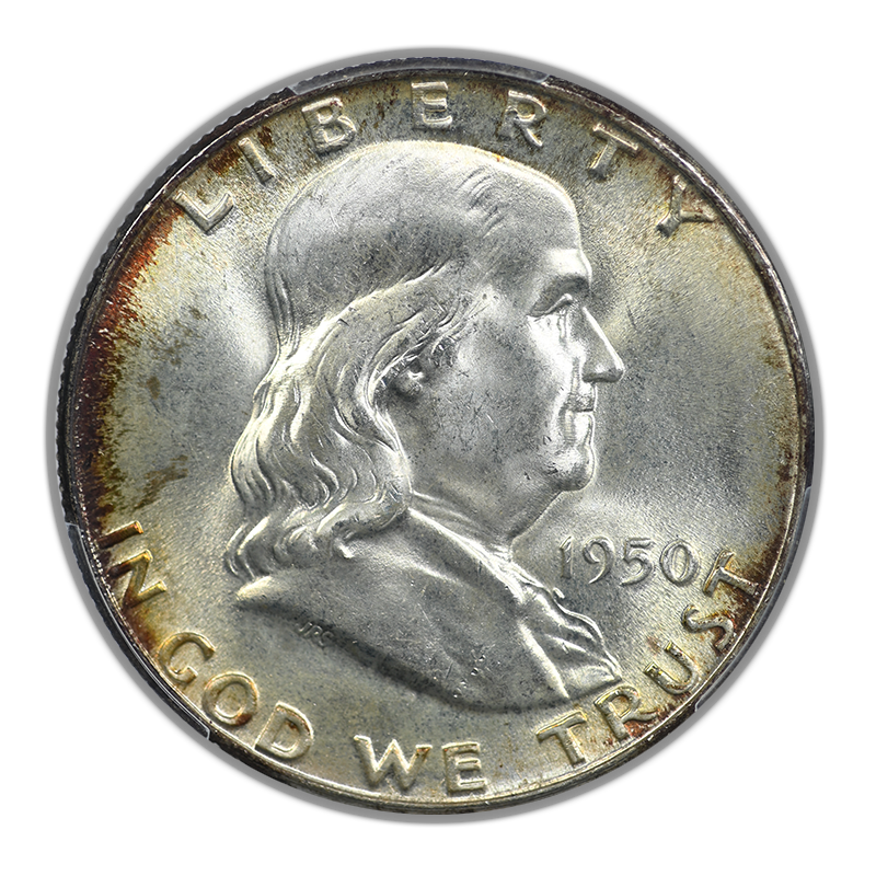 1950 Franklin Half Dollar 50C PCGS MS66+FBL - Full Bell Lines