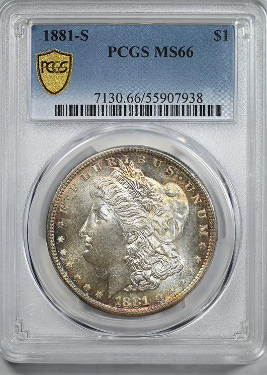 1881-S Morgan Dollar $1 PCGS MS66