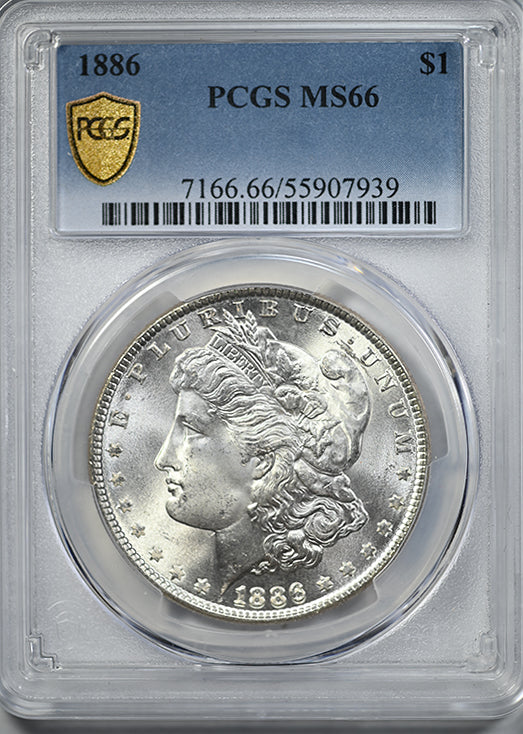 1886 Morgan Dollar $1 PCGS MS66
