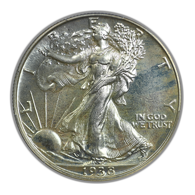 1938 Proof Walking Liberty Half Dollar 50C PCGS PR66 CAC
