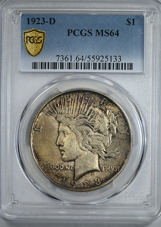 1923-D Peace Dollar $1 PCGS MS64