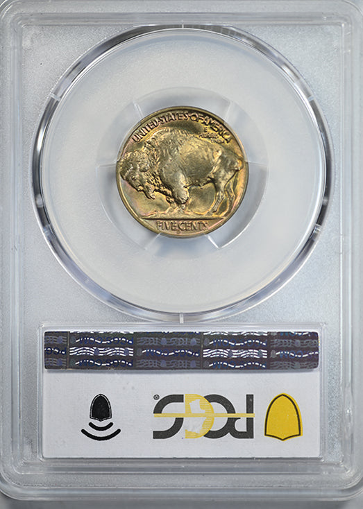 1938-D Buffalo Nickel 5C PCGS MS67+ CAC - TONED!
