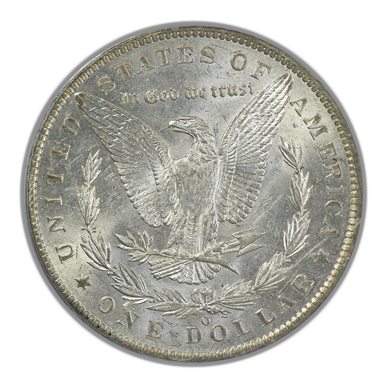 1886-O Morgan Dollar $1 PCGS MS61 Reverse