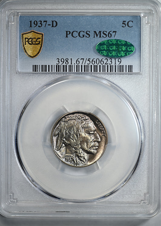 1937-D Buffalo Nickel 5C PCGS MS67 CAC