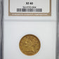 1860-C Liberty Head Gold Half Eagle $5 NGC XF40 - CHARLOTTE GOLD!
