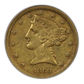 1860-C Liberty Head Gold Half Eagle $5 NGC XF40 - CHARLOTTE GOLD!