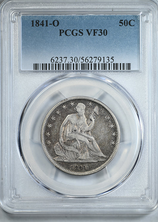 1841-O Liberty Seated Half Dollar 50C PCGS VF30