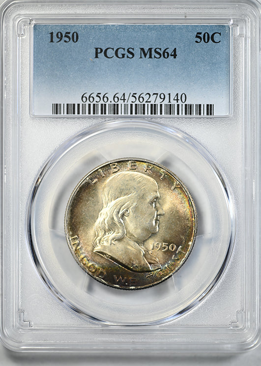 1950 Franklin Half Dollar 50C PCGS MS64
