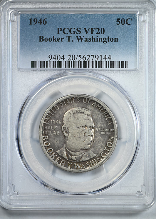 1946 Booker T. Washington Classic Commemorative Half Dollar 50C PCGS VF20 - Lowball