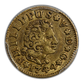 1744-S PJ Spain Gold 1/2E Escudo PCGS AU50 Calico-1649 3rd Bust