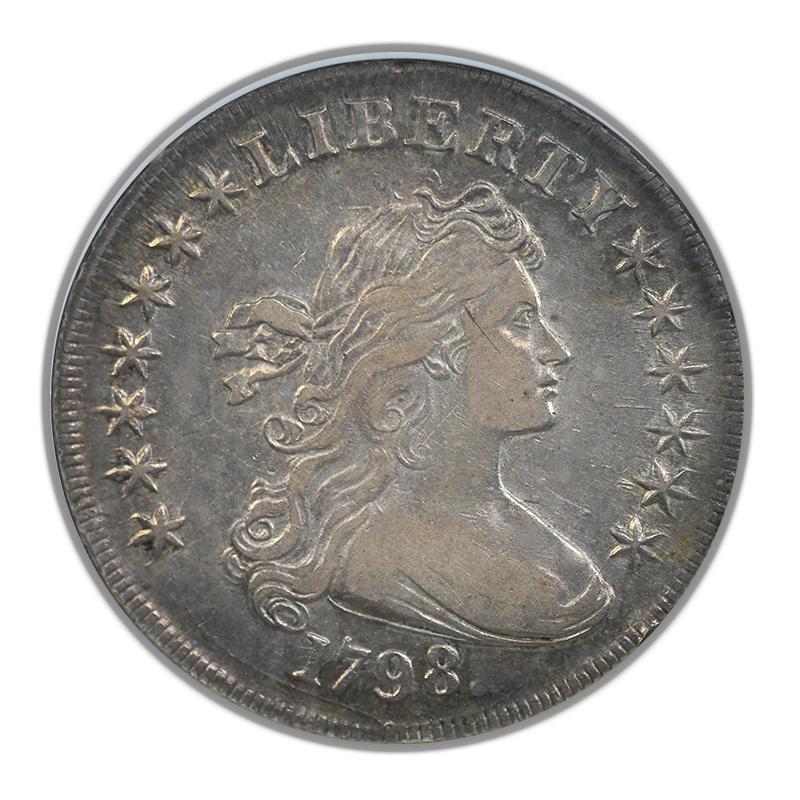 1798 Draped Bust Dollar $1 NGC XF40 - Large Eagle