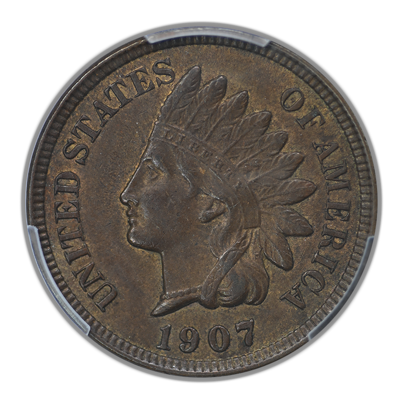 1907 Indian Head Cent 1C PCGS AU55 CAC