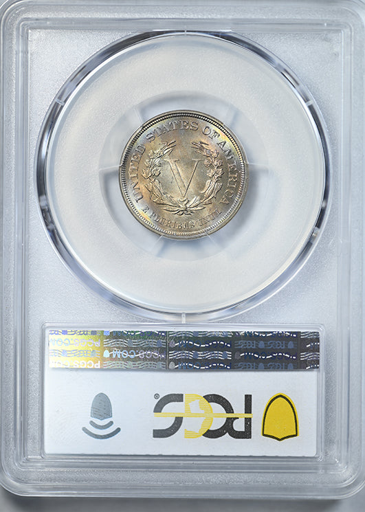 1883 Liberty V-Nickel 5C PCGS MS64 No CENTS - TONED!