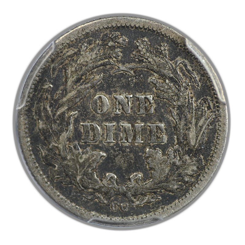 1877-CC Liberty Seated Dime 10C PCGS XF45