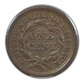 1857 Braided Hair Liberty Head Large Cent 1C PCGS AU50 - Small Date