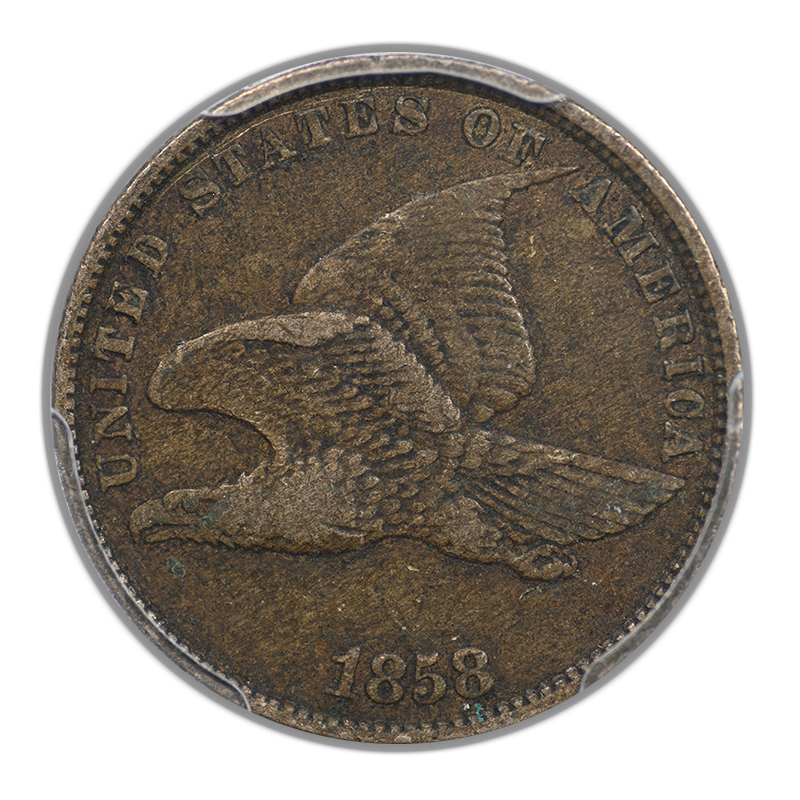 1858 Flying Eagle Cent 1C PCGS VF30 - Small Letters