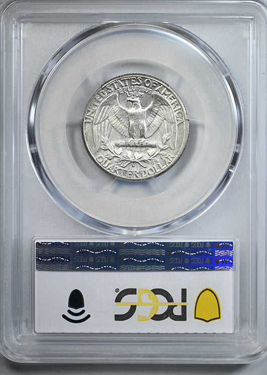 1934-D Washington Quarter 25C PCGS MS62 - Heavy Motto
